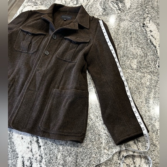 Military Banana Republic Dark Brown Military Jacket/wool - Picture 9 of 10